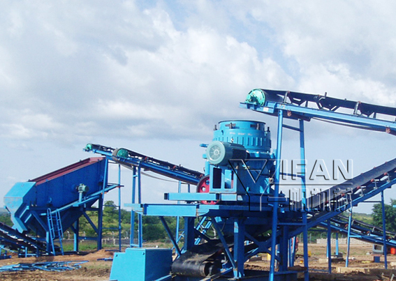 圓錐破碎機(jī)生產(chǎn)現(xiàn)場 圓錐破碎機(jī)生產(chǎn)現(xiàn)場